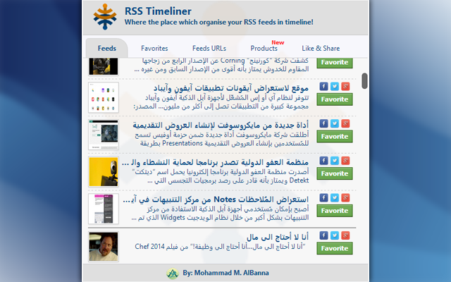 RSS Timeliner - Chrome Extension